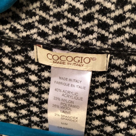 Black and white knit sweater, made in Italy - Picture 2 of 6